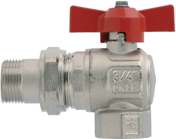 Кран шаровый угловой с накидной гайкой баб-й 1/2 Itap 298