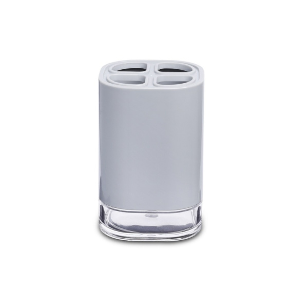 стакан для зубной пасты KLAR  Primanova пластик серый