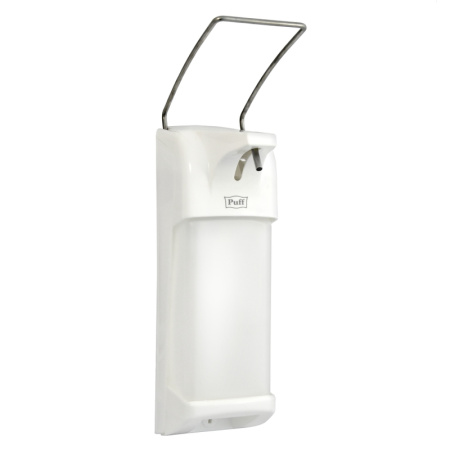Локтевой дозатор универсальный для жидкого мыла и дез. растворов, 1000 мл, Puff-8194, пластиковый