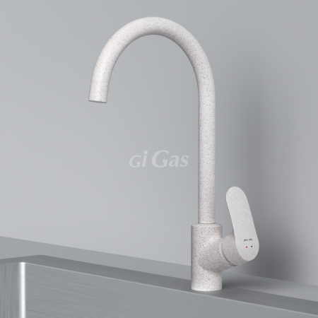 Cмеситель для кухни, белый камень, шт Like F8007133 AM PM