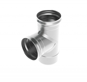 Тройник  90  ф 80 (нерж. AISI 430 0,5 мм) ДП Sferra