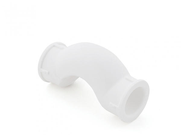 Обводное колено с муфтой короткое ПП32,белый РТП