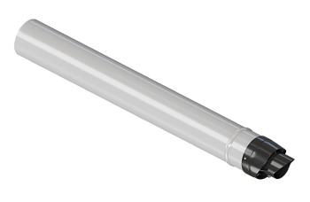 Труба конденсационная 60/100  для прохода через стену с наконечником 750 мм