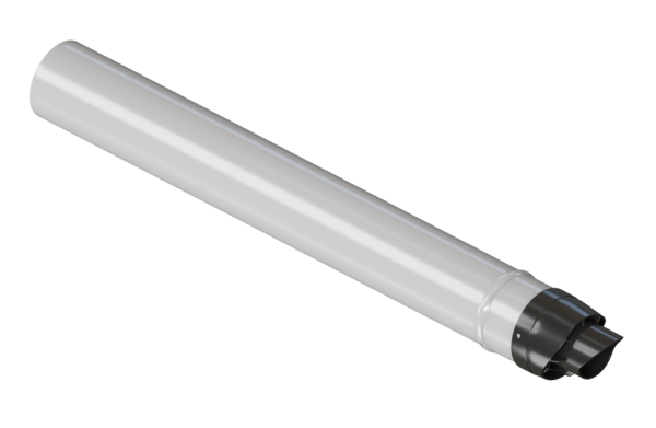 Труба конденсационная 60/100  для прохода через стену с наконечником 750 мм