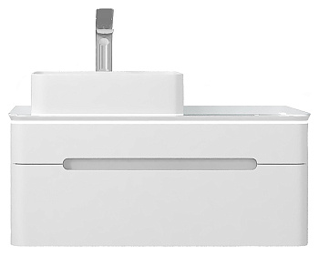 Тумба Shine 90 подвесная Белая