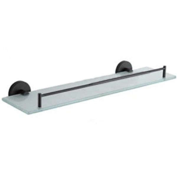 Полка стеклянная (черная) *10 Frap F30207