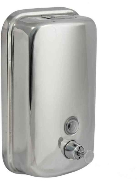 Дозатор для жидкого мыла из нержавеющей стали, "SOLINNE", TM804, полированный, 1,0 литр, 21х13,5х11