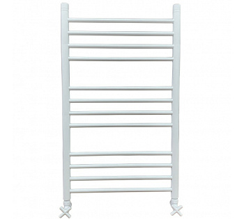 Полотенцесушитель ЛП (r2) 100/50 водяной НИКА (с ком-том фарнитуры RAL 9016 матовый)