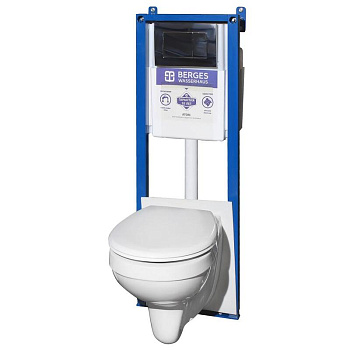 Комплект инсталляции Berges (Унитаз+инсталяция+кнопка+сиденье )