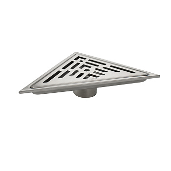 Трап  Санакс из нерж.стали(000433)200х200мм,угловой, вертикальный с сухим затвором