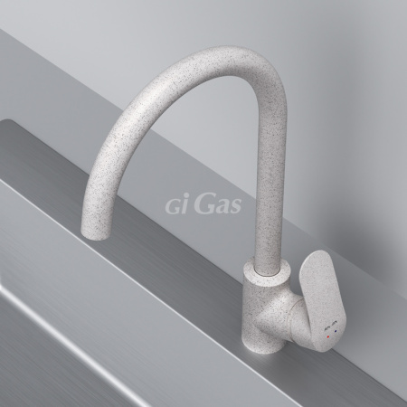 Cмеситель для кухни, белый камень, шт Like F8007133 AM PM