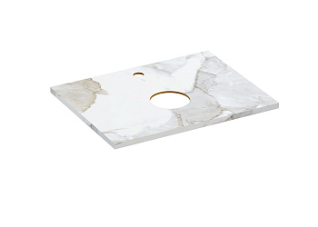 Столешница STONE из керамогранита Life 60x45x2 белый сатиновый