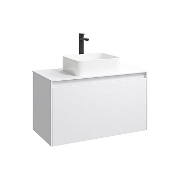 Фасад тумбы под умывальник Mobi белый F8/W Аквалоджик