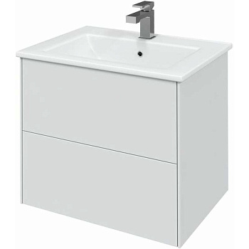 Тумба подвесная с умывальником Next, белый матовый 600х450х460 SILK 60  9811.001 TOPPUS