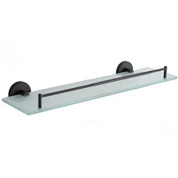 Полка стеклянная (черная) *10 Frap F30207