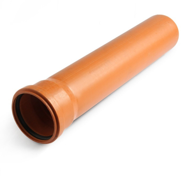 Труба  ХЕМКОР 110 х 3,4 х 4000 наружная (рыжая) SN4 (канализация)