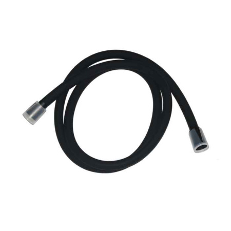 Шланг для душа, черный матовый, силиконовый, 1,5м, Optima Home, IDDIS, OPH15BLi19