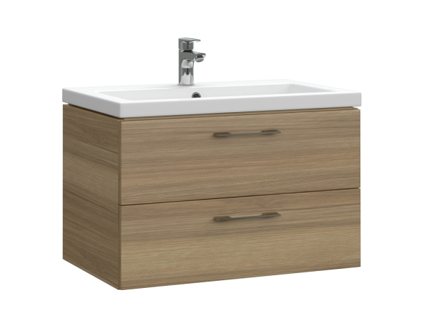 Тумба под раковину подвесная LARA 70 для COMO 70 орехCersanit