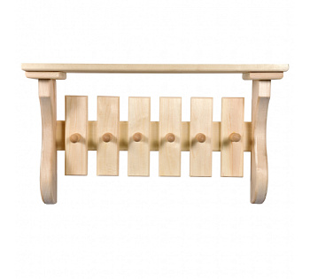 Полка Банные штучки с вешалкой