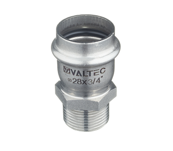 Соединитель нерж. сталь с нар.р. 28х3/4