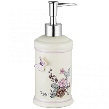 Дозатор для жидкого мыла настольный керамика, Butterfly