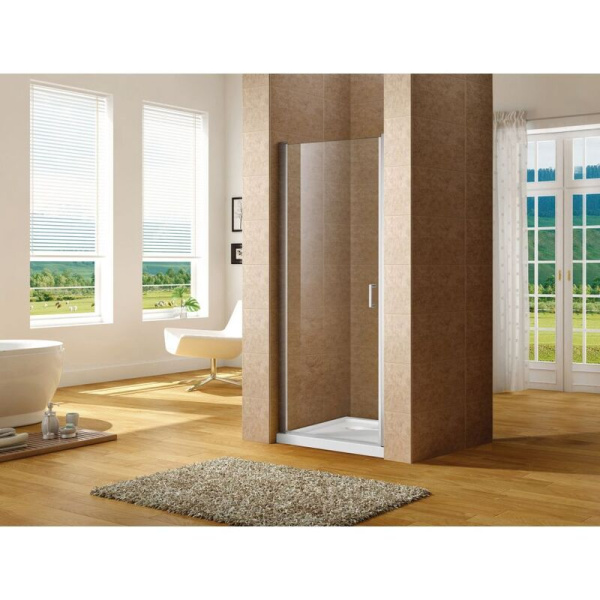 Дверь в нишу 800мм, хром, прозр.6мм 	AE12-N-80H190U-CT Aquanet Cinetic, Акванет