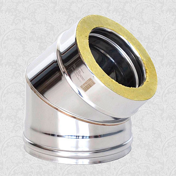 Отвод Термо 45* ОТ-Р 316-0.5/304 D150/210 с хомутом