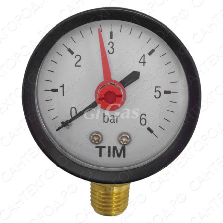 Манометр  радиальный  TIM 6 бар