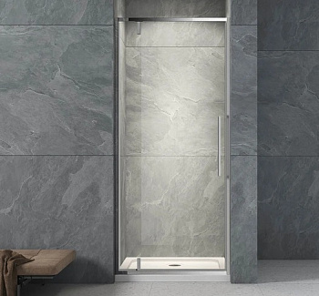 Душевая дверь Veconi VN-33 Арт. VN33-80-01-C7 Стекло прозрачное, 6 мм