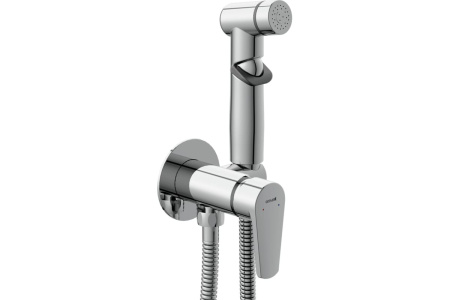 Смеситель с гигиеническим душем VERO встраиваемый однорычажный 64106 CERSANIT