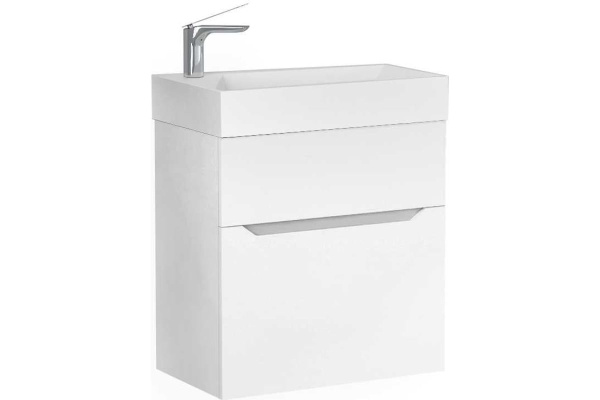 Тумба Brik 55 подвесная Белая