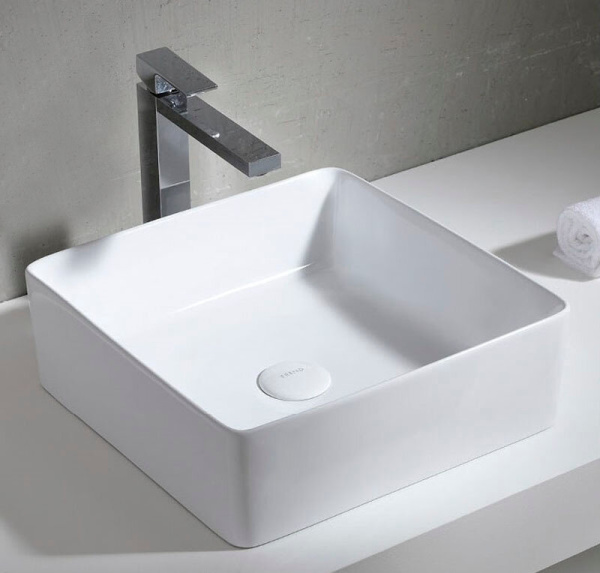 Раковина накладная AZARIO AZ41120 130 390 390 Белый