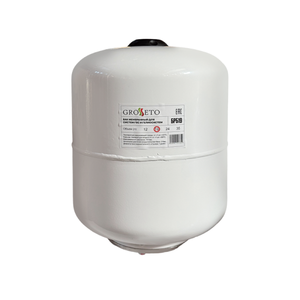 Бак расширительный для систем ГВС и гелиосистем Grosseto 19 л 1"