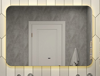 Зеркало "Burzhe Led" 1200х700 с бесконтактным сенсором, теплая подсветка