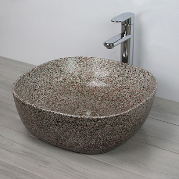 Раковина накладная Melana 800-А420-CV11 MELANA 145 410 410 Мрамор