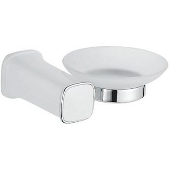 Мыльница стеклянная 30202 W/L