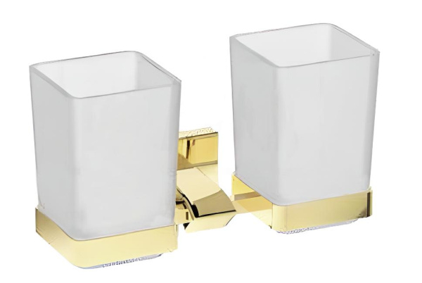 Держатель двух стаканов (золото) *16 G0708-3