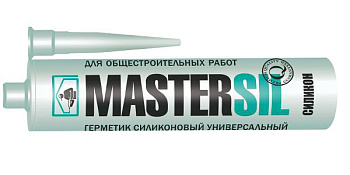 Герметик силиконовый белый санитарный 310мл. MASTERSIL (срок до 02.26)