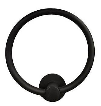 Полотенцедержатель кольцо черный нерж сталь SUS304/30204