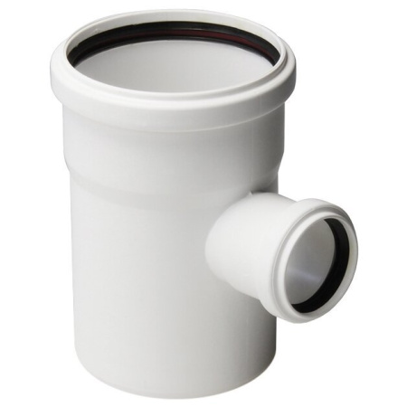 Тройник ПП 110х50х87 малошумный РТП Elite белый (54)