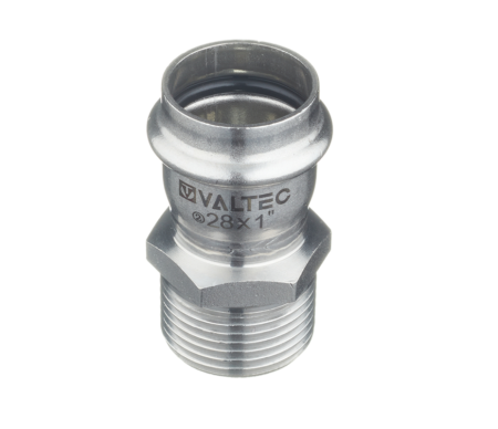 Соединитель нерж. сталь с нар.р. 28х1"Valtec
