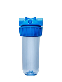 Корпус магистрального фильтра  Grosseto  10" 1/2 М SLIMLINE ПРОЗРАЧНЫЙ