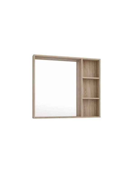 Зеркало Grossman "ФЛАЙ-80 см" универсальное дуб сонома