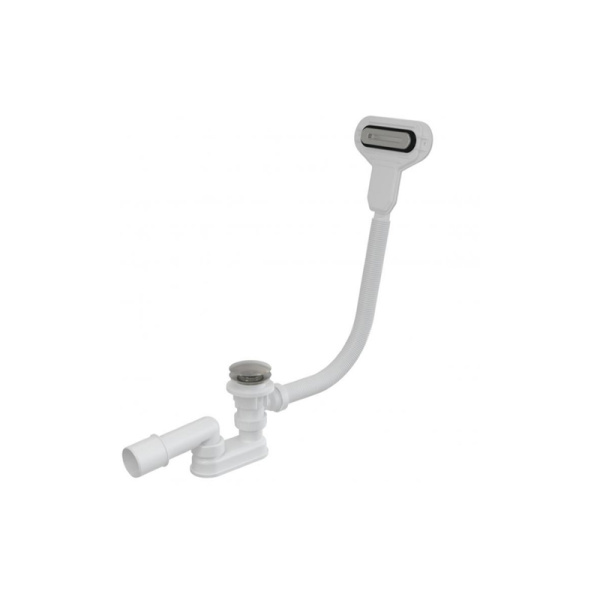 Сифон для ванны click/clack металл AlcaPlast