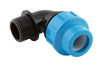 Отвод комбинированный НР 32х1"  компрессионный Джилекс