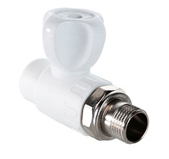 Кран п/радиатор 25х3/4 прямой ПП Grosseto