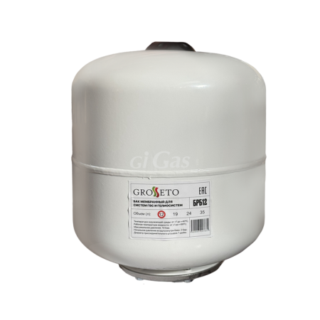 Бак расширительный для систем ГВС и гелиосистем Grosseto 12 л 1"