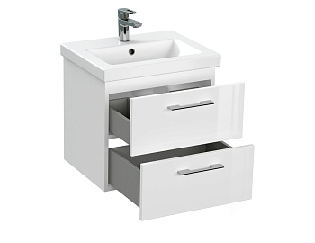 Тумба под раковину подвесная LARA 50 для COMO 50 белый 64131 CERSANIT