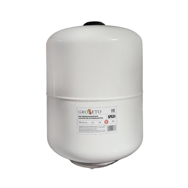 Бак расширительный для систем ГВС и гелиосистем Grosseto 24 л 1"