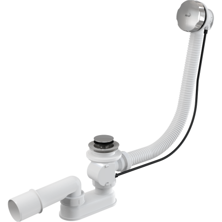 Сифон для ванны автомат комплект металл/металл AlcaPlast